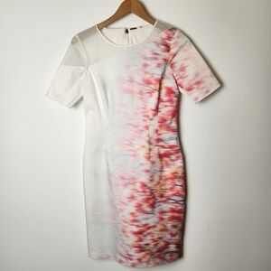 Elie Tahari White Sheath Bridal Shower Dress